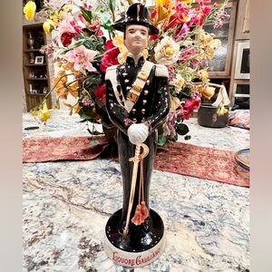 Vintage Liquore Galliano Italian Soldier 19" Liquor Decanter From Cunardo Italy